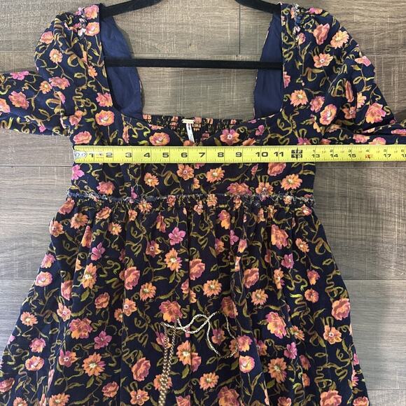 Free People Bessie Corduroy Mini Dress Size XS Z48-1 - Picture 6 of 7